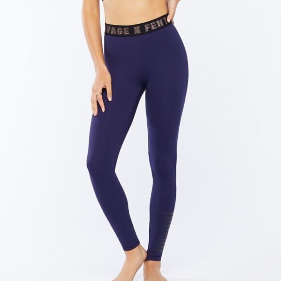 NWT- FENTY-The Savage X Jersey Legging high-waisted, Navy- size small - Picture 2 of 13